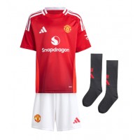 Manchester United Alejandro Garnacho #17 Replica Home Minikit 2024-25 Short Sleeve (+ pants)